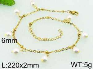 Stainless Steel Gold-plating Bracelet - KB76376-DL