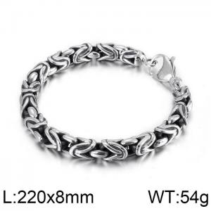 Stainless Steel Bracelet(Men) - KB76936-BD