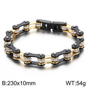 Stainless Steel Bicycle Bracelet - KB76940-BD