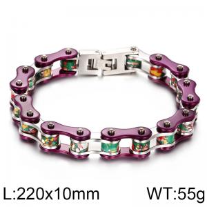 Stainless Steel Bicycle Bracelet - KB76966-BD