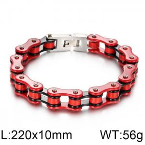 Stainless Steel Bicycle Bracelet - KB76981-BD