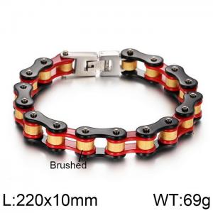 Stainless Steel Bicycle Bracelet - KB76985-BD