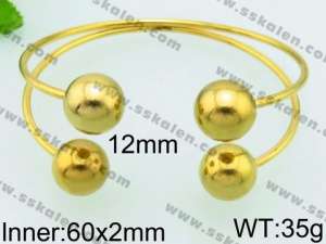 Stainless Steel Gold-plating Bangle - KB77224-Z
