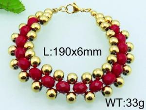 Stainless Steel Gold-plating Bracelet - KB77318-TJG