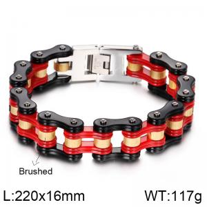 Stainless Steel Bicycle Bracelet - KB77328-BD