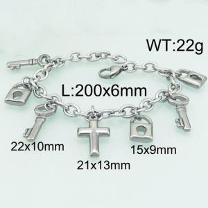Stainless Steel Bracelet(women) - KB77436-Z