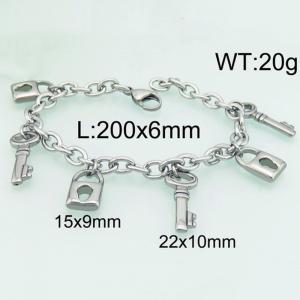 Stainless Steel Bracelet(women) - KB77437-Z