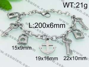 Stainless Steel Bracelet(women) - KB77439-Z