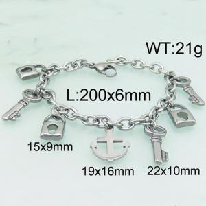 Stainless Steel Bracelet(women) - KB77439-Z