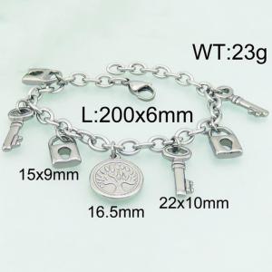 Stainless Steel Bracelet(women) - KB77443-Z