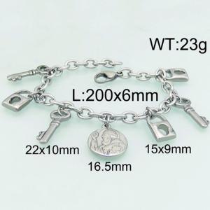 Stainless Steel Bracelet(women) - KB77444-Z