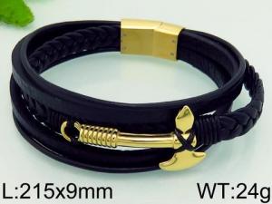 Leather Bracelet - KB77805-JR