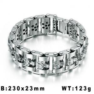 Stainless Steel Bracelet(Men) - KB78136-BD