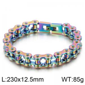 Stainless Steel Bicycle Bracelet - KB78280-BD