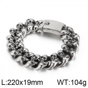 Stainless Steel Bracelet(Men) - KB78434-BD