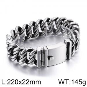 Stainless Steel Bracelet(Men) - KB79015-BD