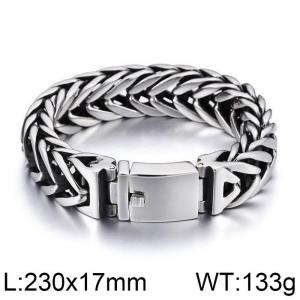 Stainless Steel Bracelet(Men) - KB79016-BD