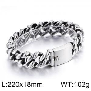 Stainless Steel Bracelet(Men) - KB79019-BD