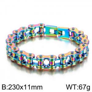 Stainless Steel Bicycle Bracelet - KB79023-BD