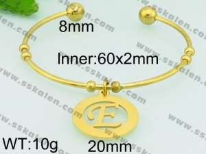 Stainless Steel Gold-plating Bangle - KB79260-Z
