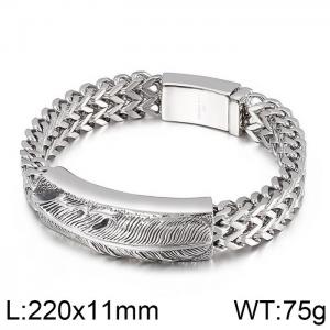 Stainless Steel Bracelet(Men) - KB79334-BD