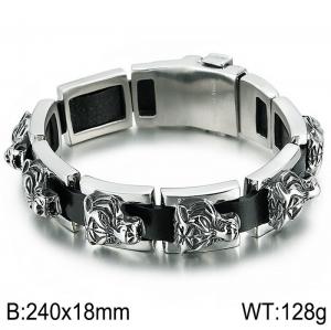 Stainless Steel Bracelet(Men) - KB79341-BD