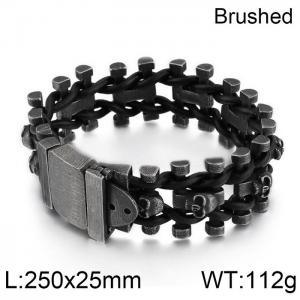 Stainless Steel Bracelet(Men) - KB79345-BD