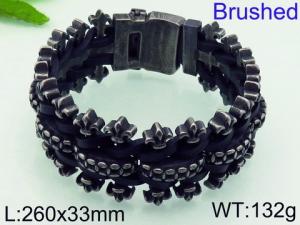 Stainless Steel Bracelet(Men) - KB79352-BD