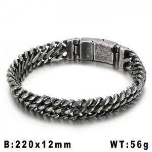 Stainless Steel Bracelet(Men) - KB79354-BD
