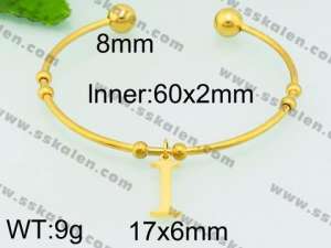 Stainless Steel Gold-plating Bangle - KB79538-Z