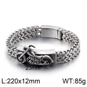 Stainless Steel Bracelet(Men) - KB79609-BD