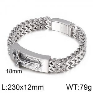Stainless Steel Bracelet(Men) - KB79610-BD