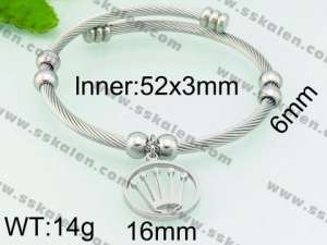 Stainless Steel Wire Bangle - KB80051-Z