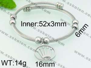 Stainless Steel Wire Bangle - KB80051-Z