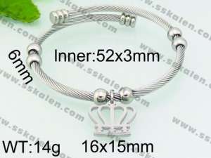 Stainless Steel Wire Bangle - KB80057-Z