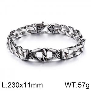 Stainless Steel Bracelet(Men) - KB80116-BD