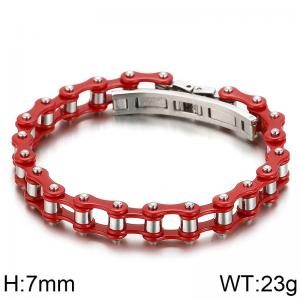 Stainless Steel Bicycle Bracelet - KB80120-BD