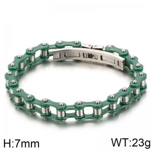 Stainless Steel Bicycle Bracelet - KB80129-BD