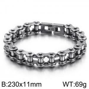 Stainless Steel Black-plating Bracelet - KB80459-BD