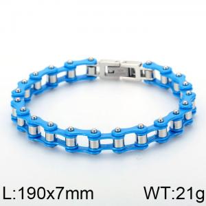 Stainless Steel Bicycle Bracelet - KB80466-BD