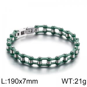 Stainless Steel Bicycle Bracelet - KB80474-BD