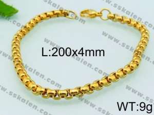 Stainless Steel Gold-plating Bracelet - KB80799-Z