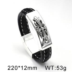 Leather Bracelet - KB80841-BD