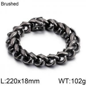 Stainless Steel Bracelet(Men) - KB80844-BD