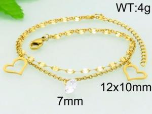 Stainless Steel Gold-plating Bracelet - KB81465-MN