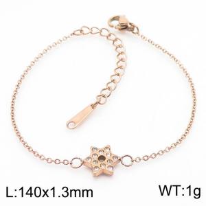 Stainless Steel Stone Bracelet - KB82188-K