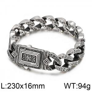 Stainless Steel Bracelet(Men) - KB82292-BD