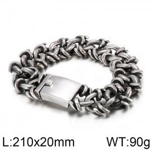 Stainless Steel Bracelet(Men) - KB82293-BD