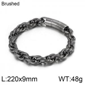 Stainless Steel Bracelet(Men) - KB82302-BD