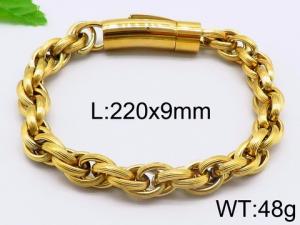 Stainless Steel Gold-plating Bracelet - KB82306-BD